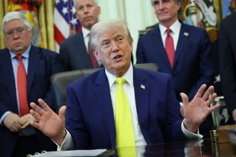 Trump AI partnership OpenAI Anthropic xAI public ownership debate